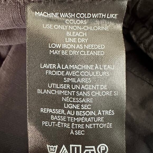 Women's NWT Pilcro Anthropologie Black Boot Tuck Parachute Linen Pants- 29P - Picture 10 of 12